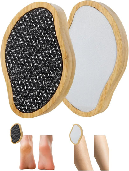 Sided Crystal Hair Eraser&Glass Foot File Callus Remover