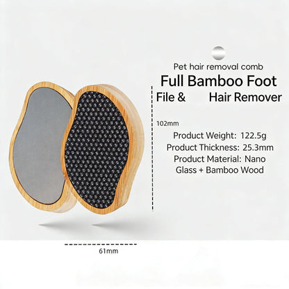 Sided Crystal Hair Eraser&Glass Foot File Callus Remover